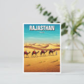 Rajasthan Thar Desert Jaisalmer India Reizen Briefkaart (Staand voorkant)