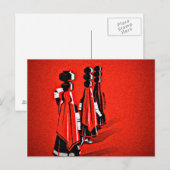Rajasthani Girls Briefkaart (Voorkant / Achterkant)