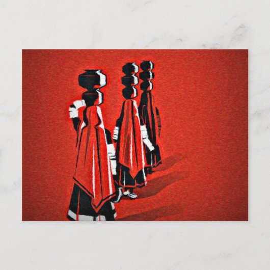Rajasthani Girls Briefkaart (Voorkant)