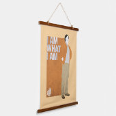 Rajesh | Ik ben wat ik ben Hangend Wandkleed (Gebogen)