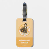 Rajesh Info Graphic Bagagelabel (Achterkant verticaal)