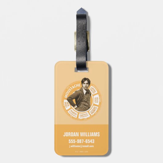 Rajesh Info Graphic Bagagelabel (Achterkant verticaal)