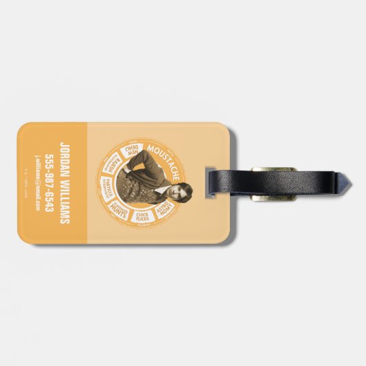 Rajesh Info Graphic Bagagelabel (Achterkant horizontaal)