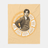 Rajesh Info Graphic Fleece Deken (Voorkant)