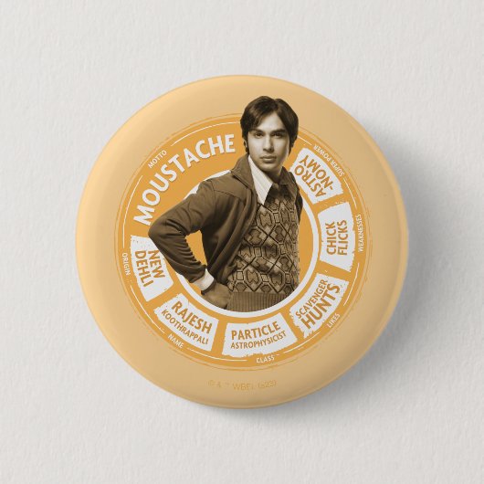 Rajesh Info Graphic Ronde Button 5,7 Cm (Voorkant)