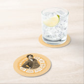 Rajesh Info Graphic Ronde Kartonnen Onderzetter (Insitu)