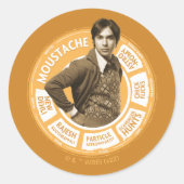 Rajesh Info Graphic Ronde Sticker (Voorkant)