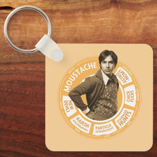 Rajesh Info Graphic Sleutelhanger (Voorkant)