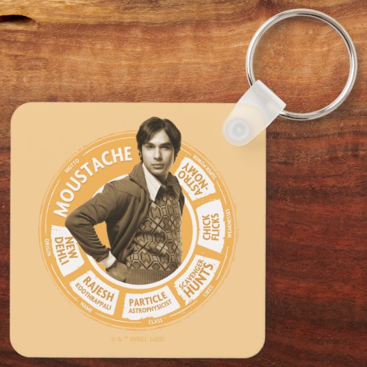 Rajesh Info Graphic Sleutelhanger (Achterkant)