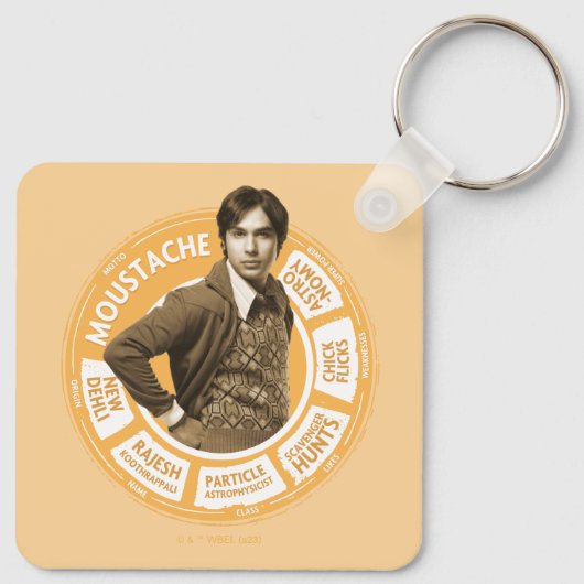 Rajesh Info Graphic Sleutelhanger (Achterkant)