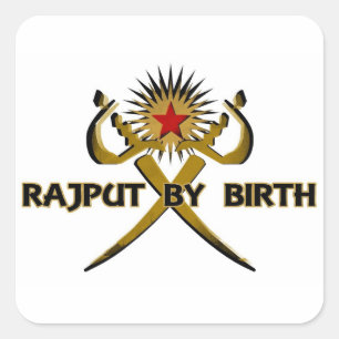 Rajput by Birth Sun-Star Vierkante Sticker