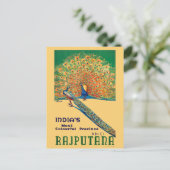 Rajputana India Vintage Travel Poster Briefkaart (Staand voorkant)