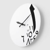 Rakam Randomness Black Grote Klok (Hoek)