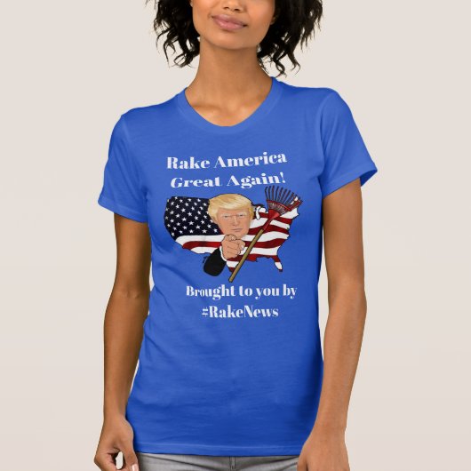 Rake America weer geweldig, anti-Donald Trump T-shirt (Voorkant)