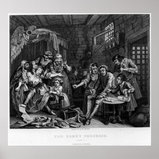 Rake in de gevangenis, bord VII Poster (Voorkant)