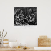 Rake in de gevangenis, bord VII Poster (Keuken)