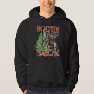 Rakelen rond de kerstboom cowboy Santa Rid Hoodie