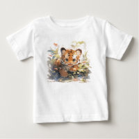 "Rakelend Schattige Tiger Baby T-shirts - Unleash