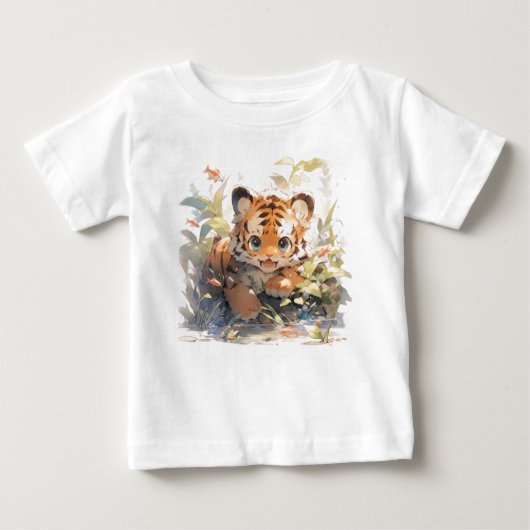 "Rakelend Schattige Tiger Baby T-shirts - Unleash (Voorkant)