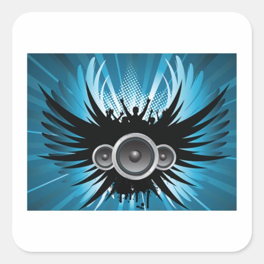 Rakende Sticker voor luidsprekers (Voorkant)