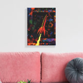 Raket #52 canvas afdruk (Insitu (Woonkamer))