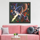 Raket #76 canvas afdruk (Insitu (Woonkamer))