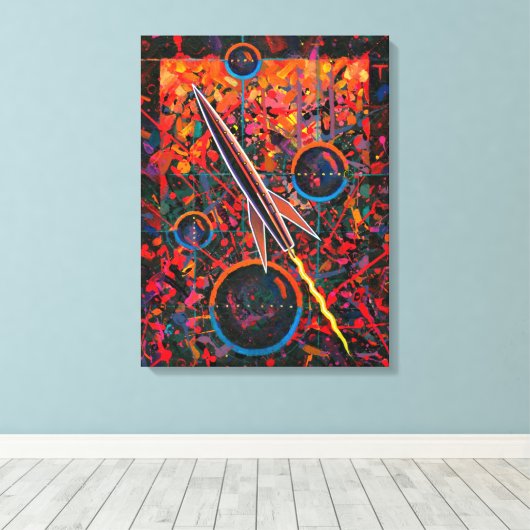 Raket #91 Canvas (Insitu (Houten vloer))