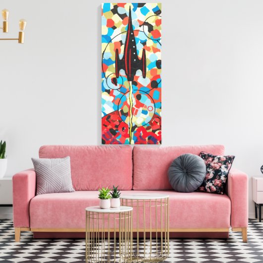 Raket #92 Canvas Afdruk (Insitu (Woonkamer))