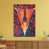 Raket #95 canvas afdruk (Insitu (Woonkamer))