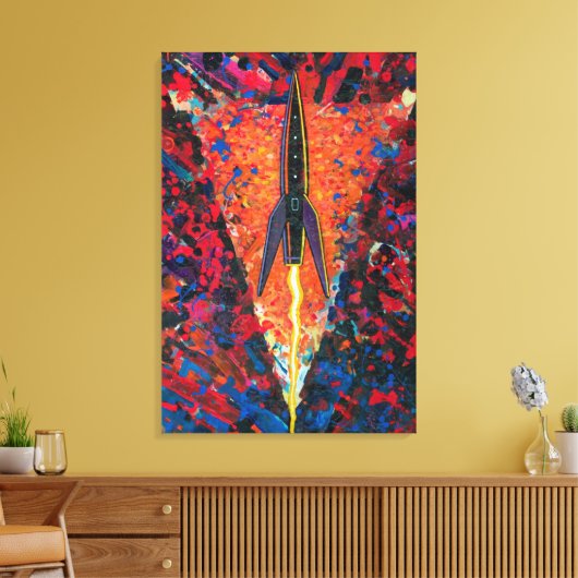 Raket #95 canvas afdruk (Insitu (Woonkamer))