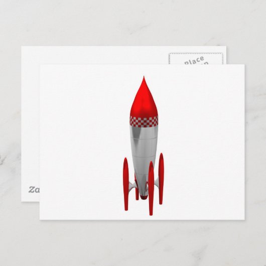 raket briefkaart (Voorkant / Achterkant)