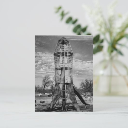 Raket Briefkaart (Staand voorkant)