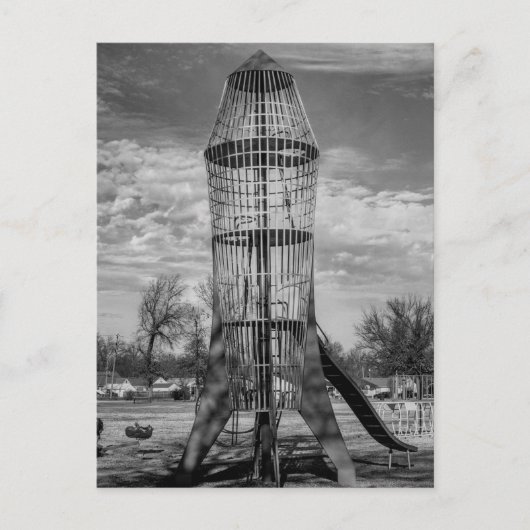 Raket Briefkaart (Voorkant)