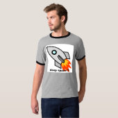 raket, diepe ruimte 3 t-shirt (Voorkant volledig)