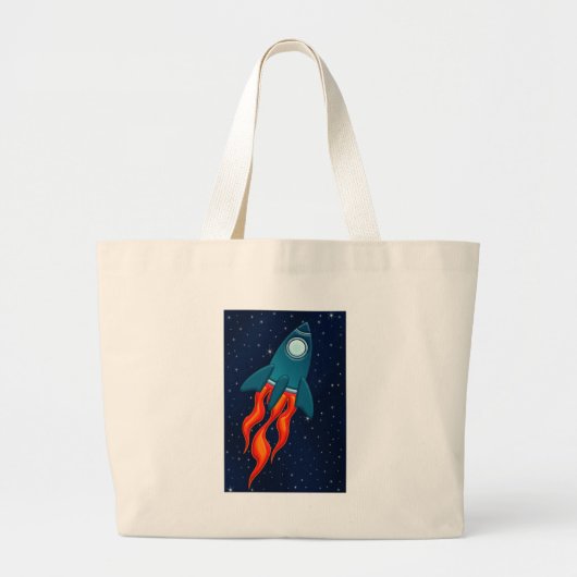 Raket Grote Tote Bag (Voorkant)