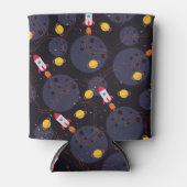 Raket in de ruimte blikjeskoeler (Voorkant)