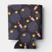 Raket in de ruimte blikjeskoeler (Achterkant)