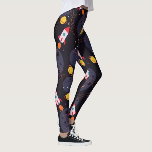 Raket in de ruimte  leggings (Rechts)