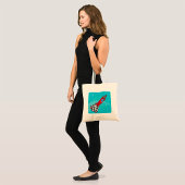 Raket in ruimte-Canvas tas