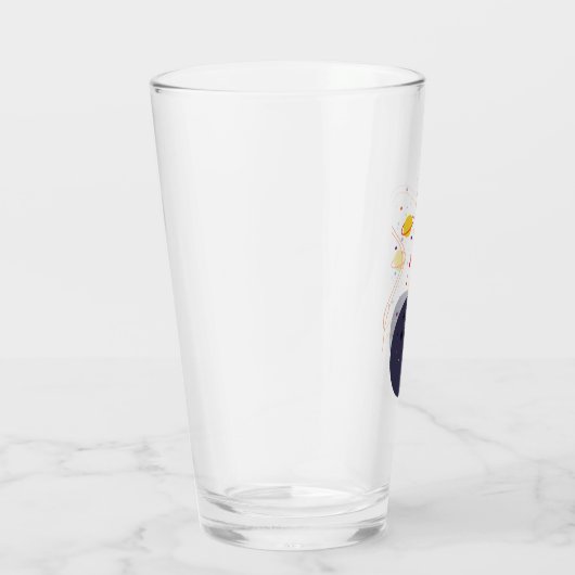 Raket in Space astronaut party Glas (Rechts)