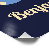 Raket in Space Birthday Boy Welkome Planeten Perfect Poster (Hoek)