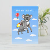 Raket Koala Beer Kaart (Staand voorkant)