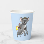 Raket Koala Beer Papieren Bekers (Achterkant)