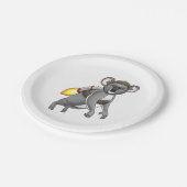 Raket Koala Beer Papieren Bordje (Gekanteld)