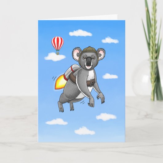 Raket Koala Kaart (Voorkant)
