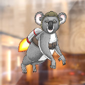 Raket Koala Raamsticker (Vel 2)