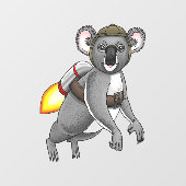 Raket Koala Raamsticker (Vel)