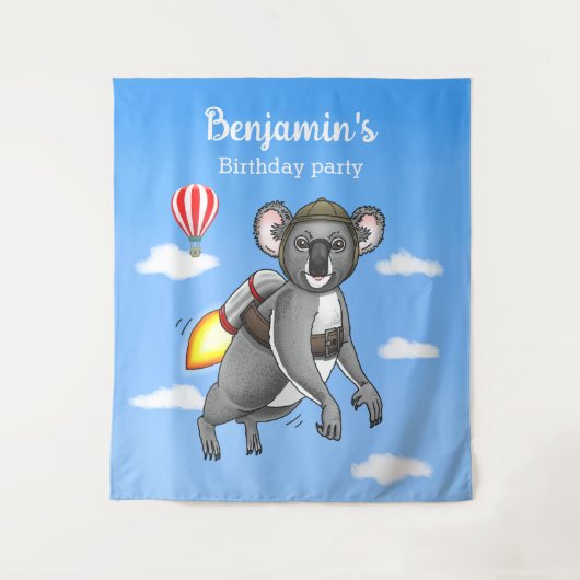 Raket Koala Wandkleed (Voorkant)