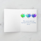 Raket, lieve kinderverjaardag kaart (Binnen)