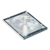 raket-maanruimte notitieblok (Schuin)